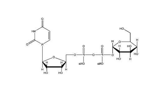 Glucose-UDP-(PEG)6-Fluorescein Conjugate