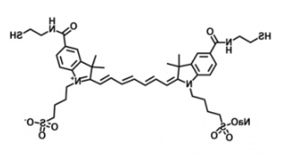 水溶性二磺酸基diSulfo-Cy7 Bis-Thiol双巯基（SH），吸收发射波长Ex/Em(nm) 755/787