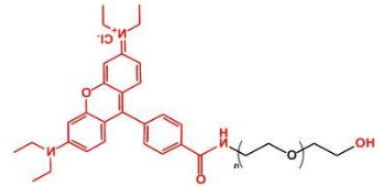 荧光染料罗丹明-聚乙二醇-羟基，Rhodamine-PEG-OH，RB-PEG-OH是什么颜色的？