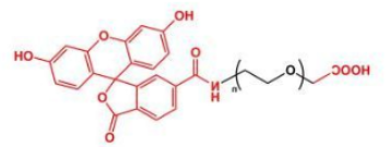 荧光素标记聚乙二醇羧基，FITC-PEG-COOH，Fluorescent-PEG-COOH/carboxylic acid/羧基羧酸