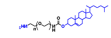 CHOL-PEG2000-NH2，胆固醇聚乙二醇氨基，Cholesterol-PEG-Amine 