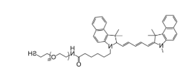 CY5.5-聚乙二醇-巯基，CY5.5-PEG-SH，Cy5.5聚乙二醇巯基