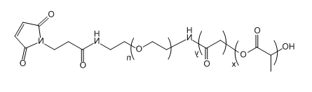 PLGA(10K)-PEG-Mal；聚（乳酸-共-乙醇酸）(10K)-聚乙二醇-马来酰亚胺；Poly(lactic-co-glycoclic acid)(10K)-PEG-Maleimide