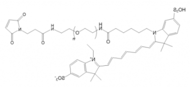 Cy7-PEG-Mal;Cy7-聚乙二醇-马来酰亚胺;Cy7-PEG-Maleimide Cy7-PEG-Mal;Cy7-聚乙二醇-马来酰亚胺;Cy7-PEG-Maleimide