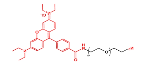 罗丹明聚乙二醇叠氮 Rhodamine-PEG-N3