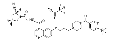 (S)-5-(4-(3-((4-((2-(2-cyano-4,4-difluoropyrrolidin-1-yl)-2-oxoethyl)carbamoyl)quinolin-6-yl)(methyl)amino)propyl)piperazine-1-carbonyl)-N,N,N-trimethylpyridin-2-aminium 2,2,2-trifluoroacetate     FAPI肿瘤显像