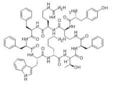   H-Tyr-cyclo(-D-Dab-Arg-Phe-Phe-D-Trp-L 