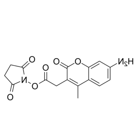 7-氨基-4-甲基香豆素-3-乙酸 N-琥珀酰亚胺酯	 