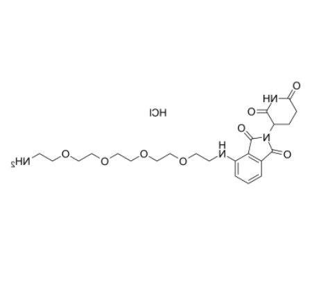 Pomalidomide-PEG4-C2-NH2 hydrochloride 