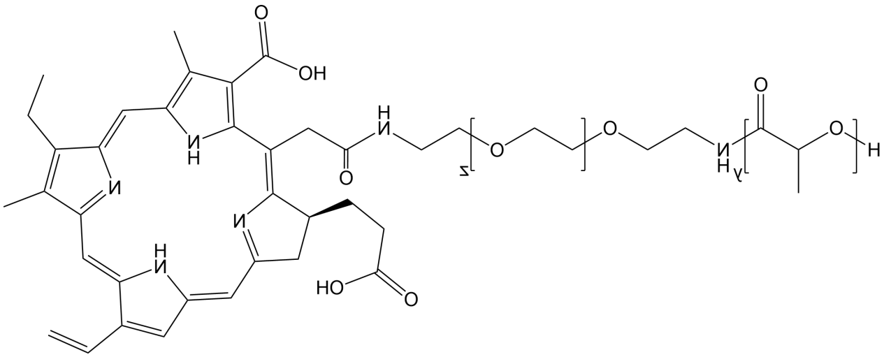 PLA-PEG-Ce6，聚乳酸-聚乙二醇-二氢卟吩