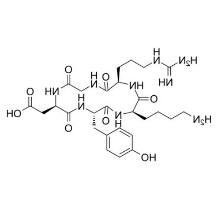 Cyclo(-Arg-Gly-Asp-D-Tyr-Lys) trifluoroacetate salt 