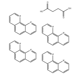Butanedioic acid, compd. with 1,10-phenanthroline (1:4) 