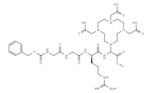 Heptapeptide Z-GGRDOTA 