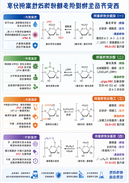 多糖的化学修饰定制：硫酸化、硒化、乙酰化、烷基化