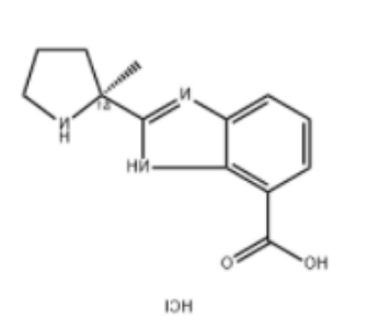 CAS:2227990-33-0 | (R)-2-(2-甲基-2-吡咯烷基)-1H-苯并咪唑-4-甲酸二盐酸盐 | MFCD31630442